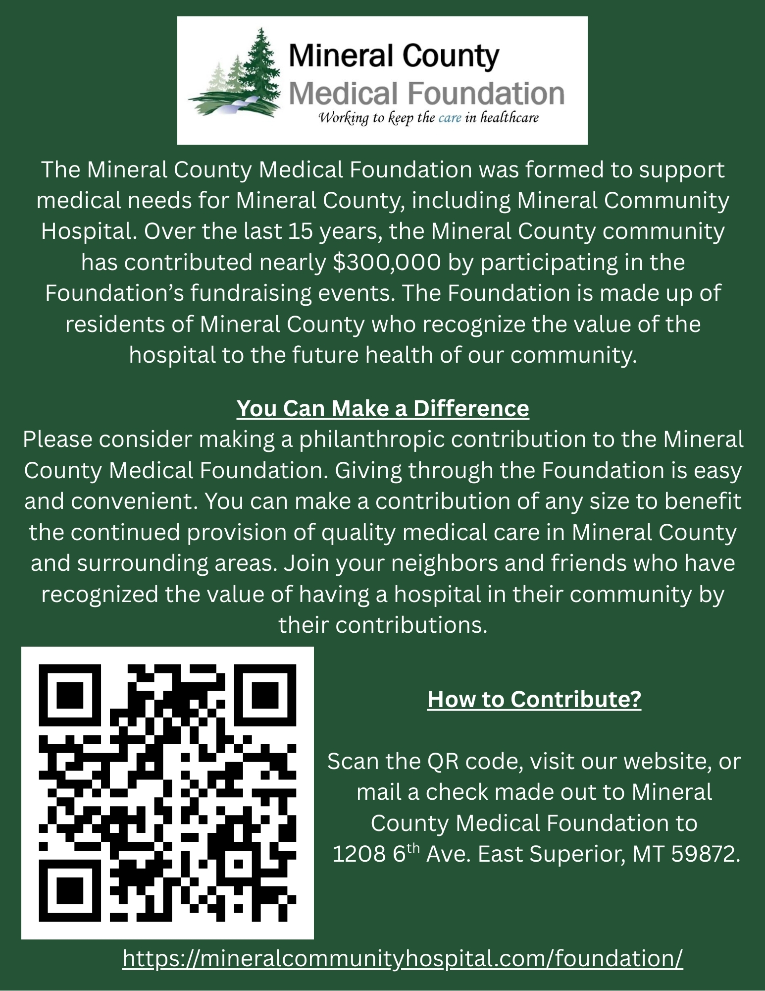 Foundation Donation Flyer Foundation Donation Flyer